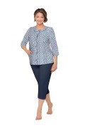 Piżama Martel Maria II 201 3/4 M-2XL damska rozpinana