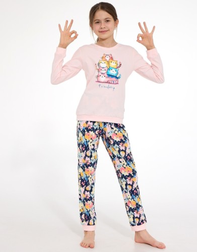 Piżama Cornette Young Girl 592/210 Friendship dł/r 134-170