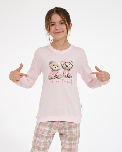 Piżama Cornette Young Girl 592/202 Be My Friend dł/r 134-164