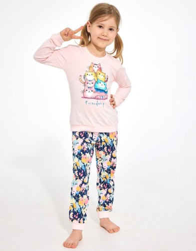 Piżama Cornette Kids Girl 594/210 Friendship dł/r 86-128