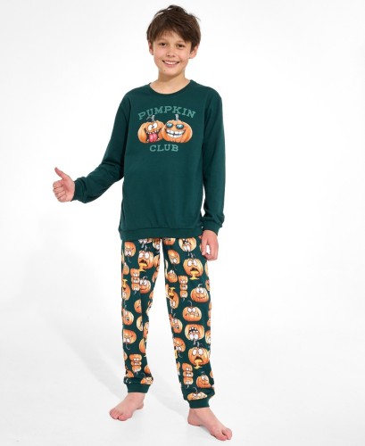 Piżama Cornette Young Boy 966/187 Pumpkin Club dł/r 134-164
