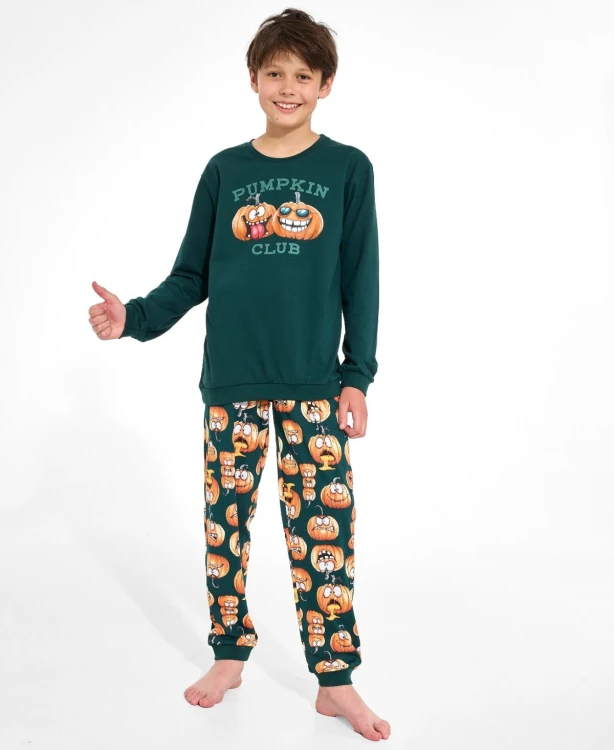 Piżama Cornette Young Boy 966/187 Pumpkin Club dł/r 134-164