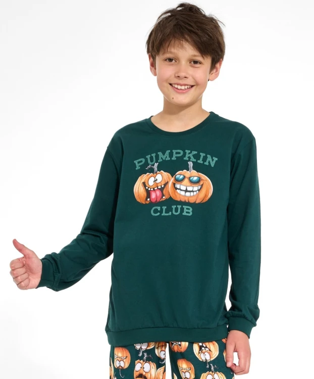 Piżama Cornette Young Boy 966/187 Pumpkin Club dł/r 134-164