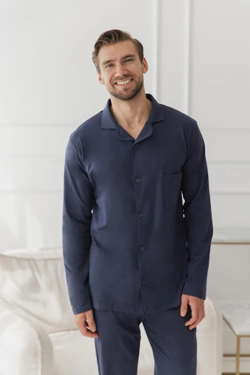 Piżama Taro 3666 Arturo dł/r 3XL-4XL Z26 rozpinana