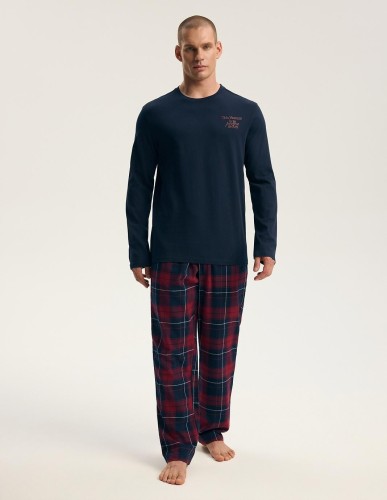 Piżama Henderson Premium 45455 Indigo dł/r M-3XL