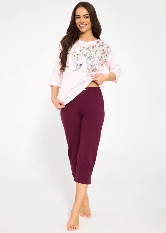 Piżama Cornette 1105/497 Floris 2 3/4 S-2XL