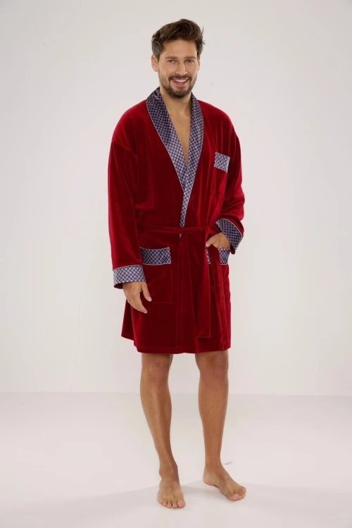 Szlafrok De Lafense 772 Bonjour krótki 3XL-4XL męski