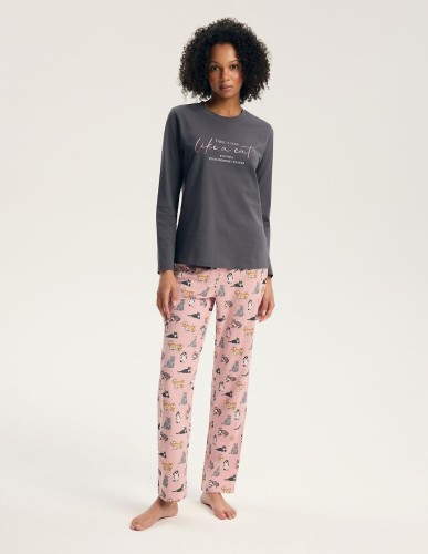 Piżama Henderson Ladies 45419 Ginni dł/r S-3XL