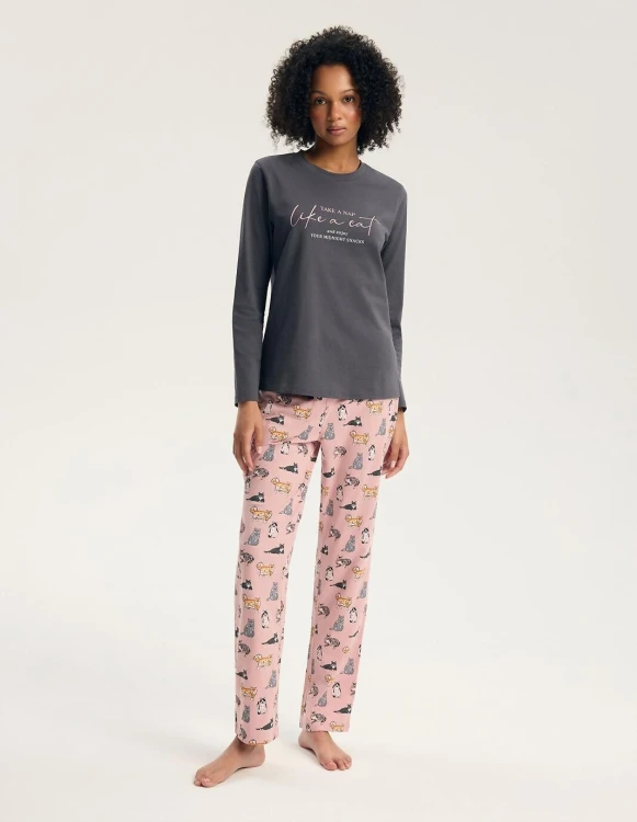 Piżama Henderson Ladies 45419 Ginni dł/r S-3XL