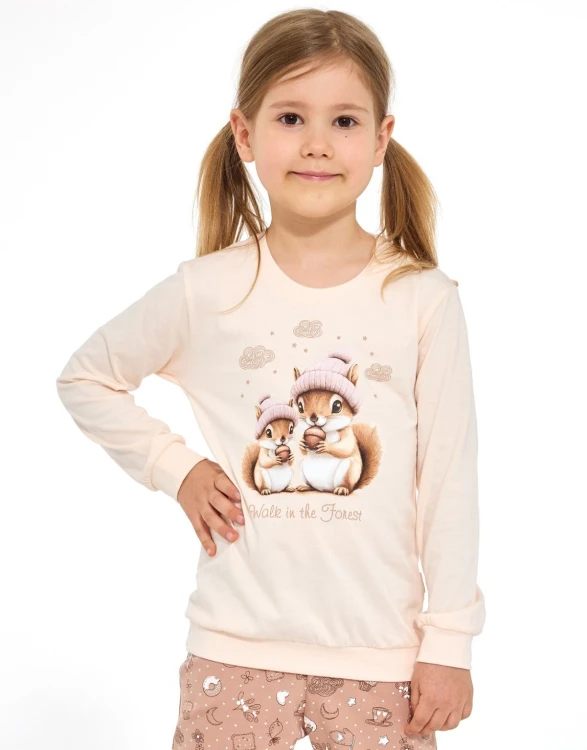 Piżama Cornette Kids Girl 594/200 Snack dł/r 86-128