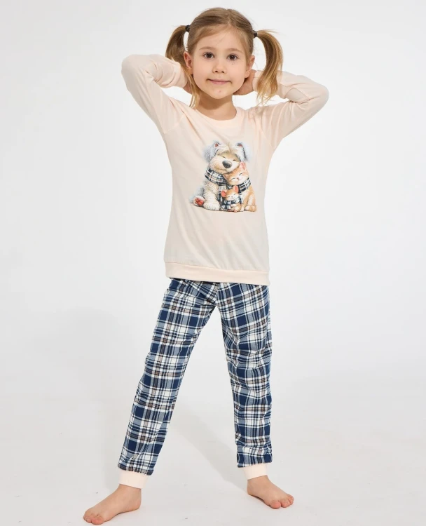 Piżama Cornette Kids Girl 594/203 Home Friends dł/r 86-128