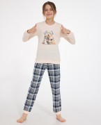 Piżama Cornette Young Girl 592/203 Home Friends dł/r 134-164
