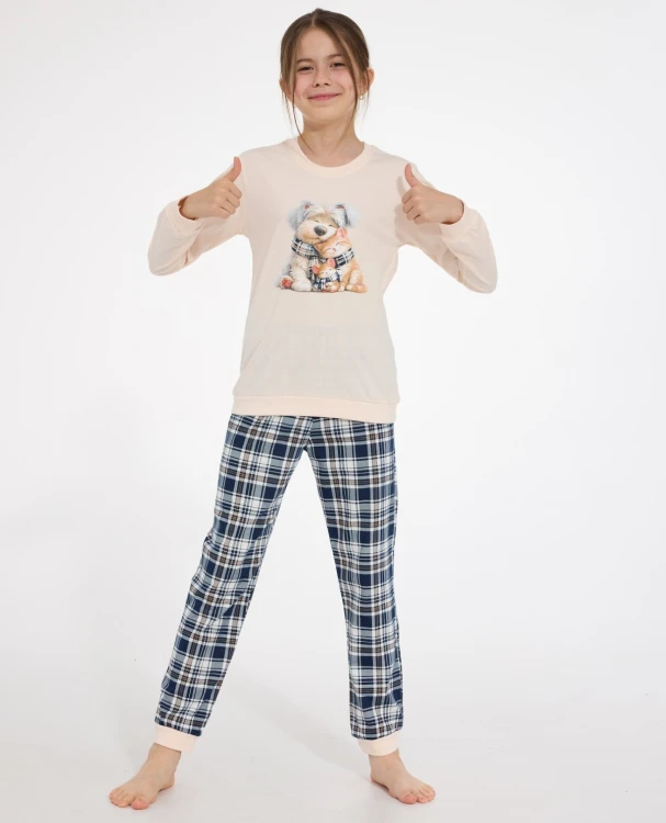 Piżama Cornette Young Girl 592/203 Home Friends dł/r 134-164