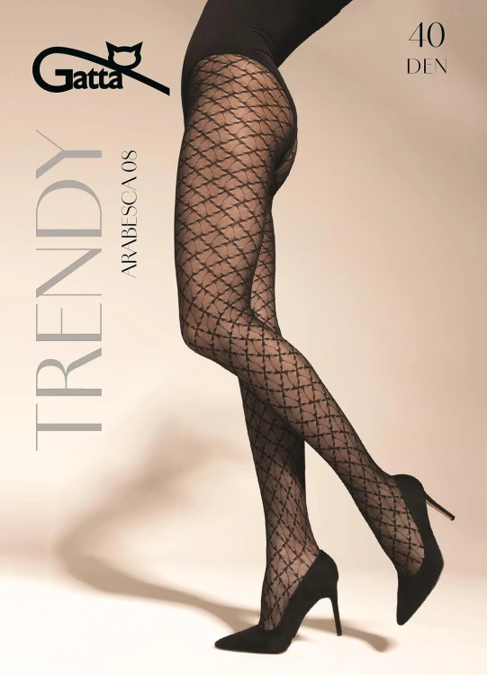 Rajstopy Gatta Trendy Arabesca wz.08 40 den 2-4