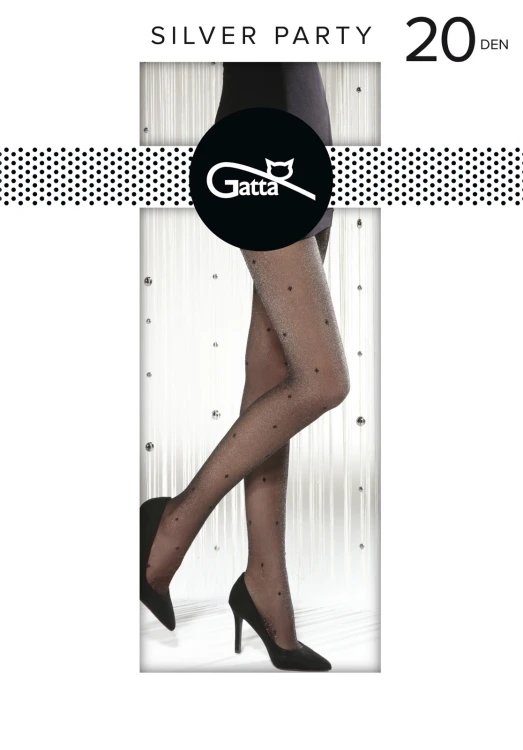 Rajstopy Gatta Silver Party wz.05 20 den 2-4