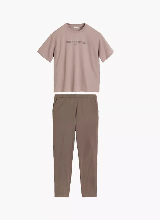 Piżama Atlantic NLP-516 kr/r S-2XL