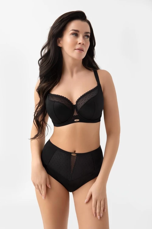 Biustonosz semi soft Gorsenia G021 Dotti Czarny