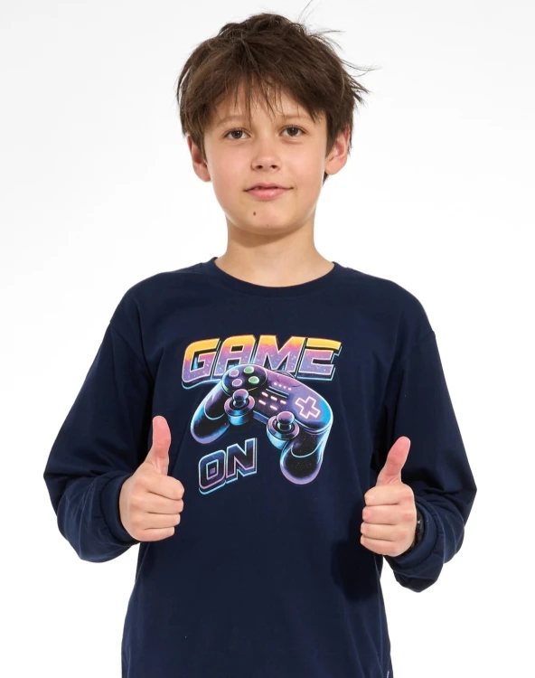 Piżama Cornette Young Boy 267/192 Gamepad dł/r 134-164