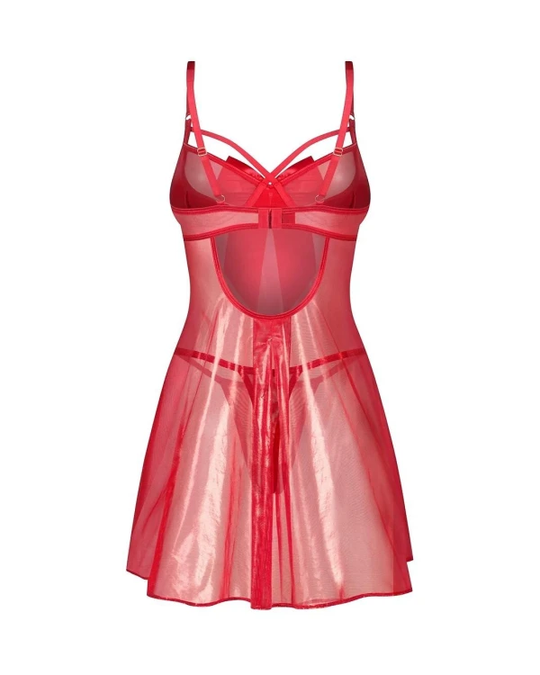 Koszulka Obsessive Gifty Red Babydoll S-3XL