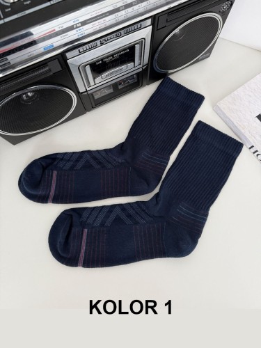 Skarpety Męskie Milena Multisport 0088-028 41-46 - Sportowe - Kolor 1