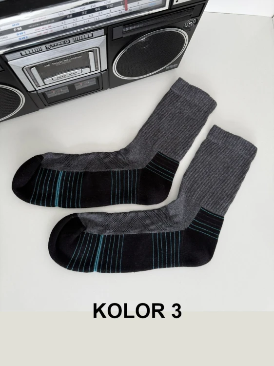 Skarpety Męskie Milena Multisport 0088-028 41-46 - Sportowe - Kolor 3