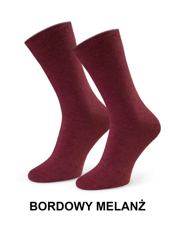 Skarpety Steven art.083 Cashmere męskie 41-46 - Bordowy Melanż