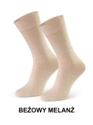 Skarpety Steven art.083 Cashmere męskie 41-46 - Beżowy Melanż