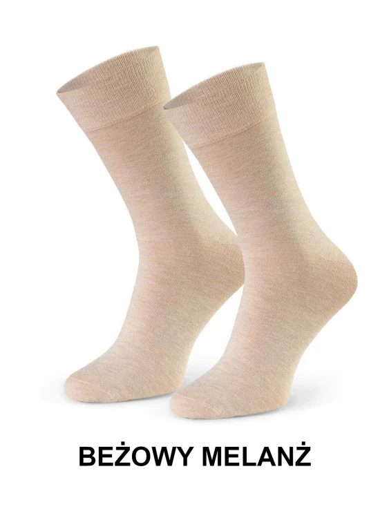Skarpety Steven art.083 Cashmere męskie 41-46 - Beżowy Melanż
