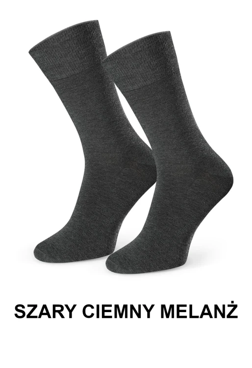 Skarpety Steven art.083 Cashmere męskie 41-46 - Szary Ciemny Melanż