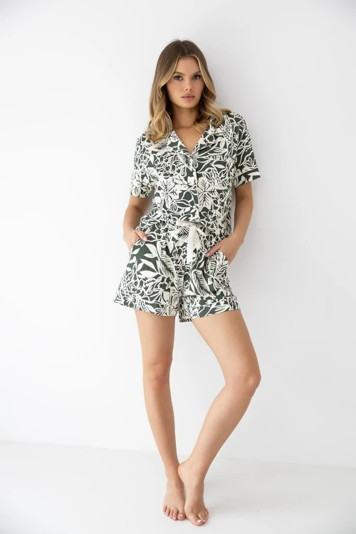 Piżama Sensis Kaylee kr/r XS-2XL rozpinana