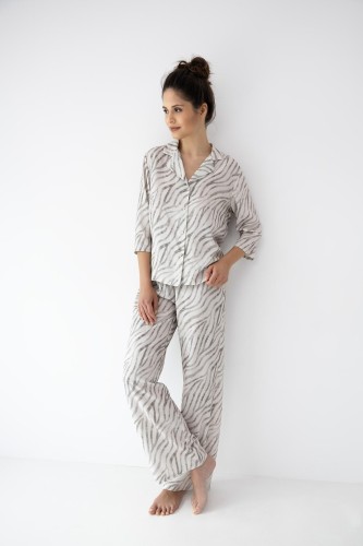 Piżama Sensis Emory 7/8 XS-2XL rozpinana