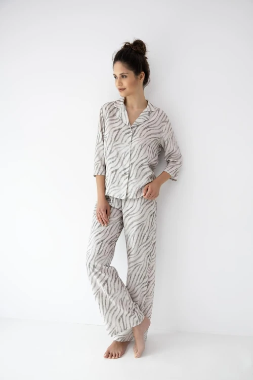 Piżama Sensis Emory 7/8 XS-2XL rozpinana