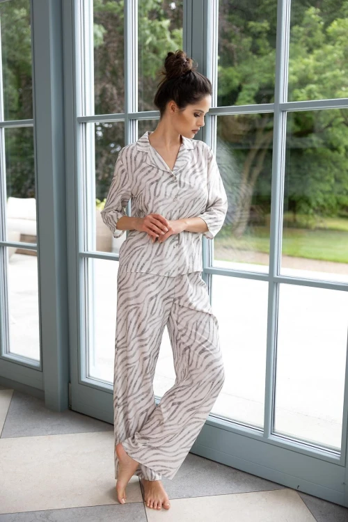 Piżama Sensis Emory 7/8 XS-2XL rozpinana