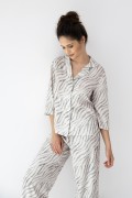 Piżama Sensis Emory 7/8 XS-2XL rozpinana