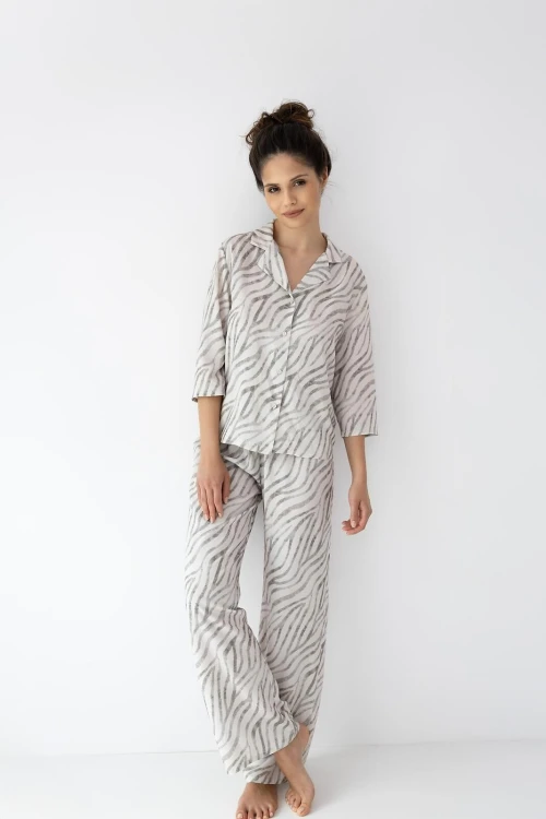 Piżama Sensis Emory 7/8 XS-2XL rozpinana