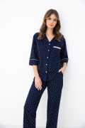 Piżama Sensis Parker 3/4 S-XL rozpinana