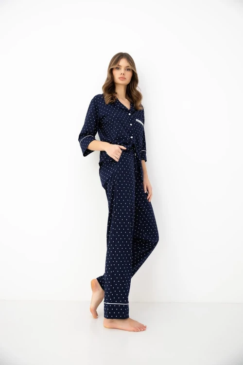 Piżama Sensis Parker 3/4 S-XL rozpinana