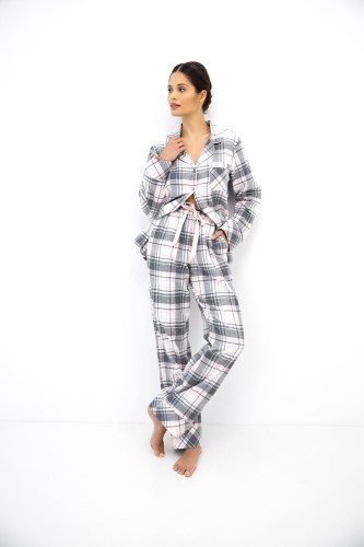 Piżama Sensis Ashlyn dł/r XS-2XL rozpinana