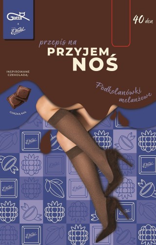 Podkolanówki Gatta Wedel Melanż wz.01 40 den