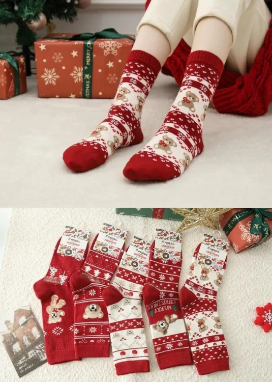 Skarpety WiK Pesail 3061 wz.66 Merry Christmas 35-42