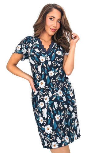 Koszula Nocna Damska DONNA Irene (S-2XL) - Krótki Rękaw (Zdjęcie 2)