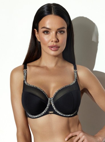 Biustonosz semi soft Ava 2272 Black Panther