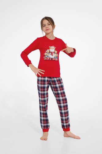 Piżama Cornette Young Girl 592/205 Family dł/r Christmas 134-164