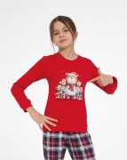 Piżama Cornette Young Girl 592/205 Family dł/r Christmas 134-164