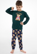 Piżama Cornette Kids Boy 593/184 Gift Time dł/r Christmas 86-128