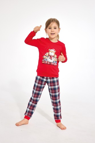 Piżama Cornette Kids Girl 594/205 Family dł/r Christmas 86-128