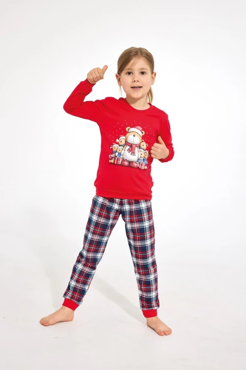Piżama Cornette Kids Girl 594/205 Family dł/r Christmas 86-128