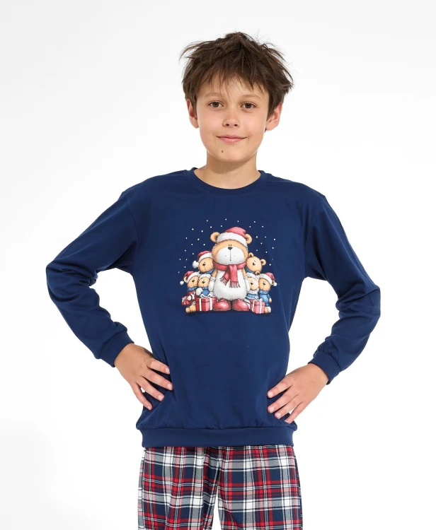 Piżama Cornette Young Boy 966/186 Family dł/r Christmas 134-164