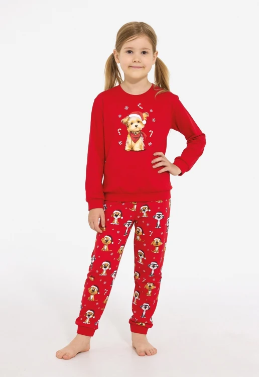 Piżama Cornette Kids 594/206 Dog 2 dł/r Christmas 86-128