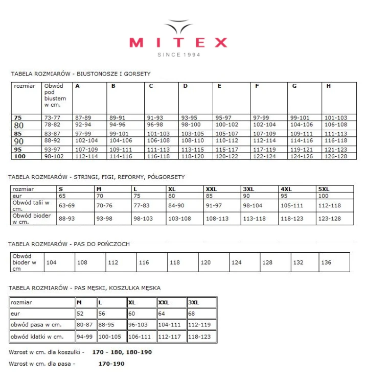 Stringi Mitex Iga S-2XL